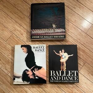 Lot of (3) Vintage Hardcover Ballet Books dance photography
